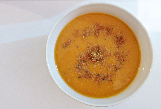 sopa de zapallo con avena